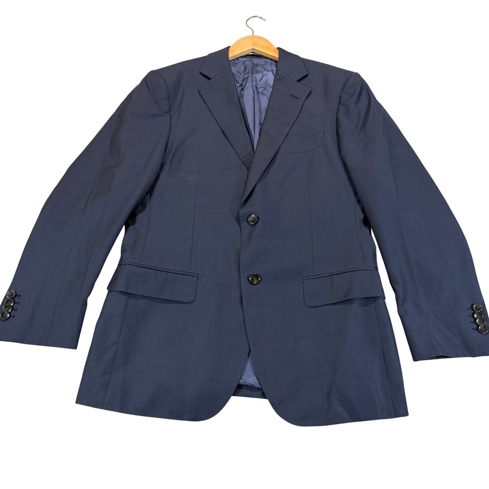 Suitsupply Napoli Mens 40R Slim Fit Navy Wool Blazer Vitale Barberis Canonico